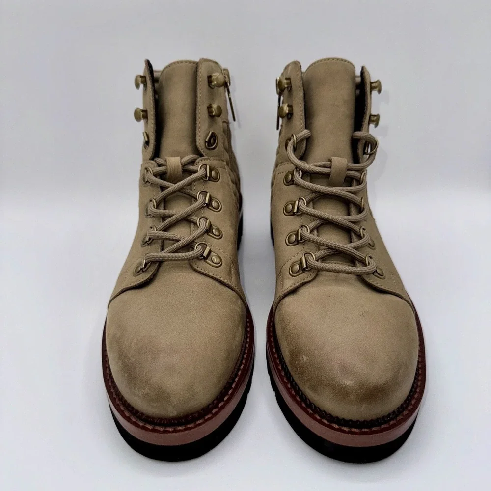 Blondo Helen Boots Women's Size 8.5‎ Brown Quilted Waterproof Leather